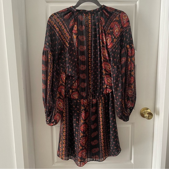 ZARA Boho pattern dress Size SMALL - Picture 4 of 5